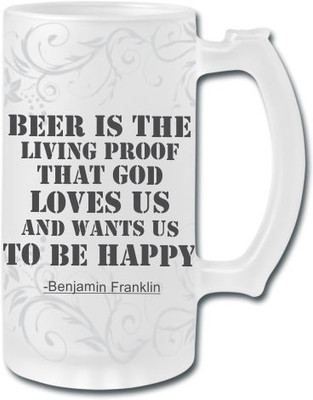 53% OFF on Printland Quote Glass Mug(500 ml)