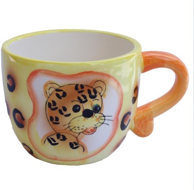 

Aarzool Ceramic Design With A Cute 3d Creature Inside Ceramic Mug, Multicolor