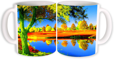 

PhotogiftsIndia beautiful nature Ceramic Mug(350 ml, Pack of 2), Multicolor