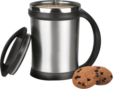 

Bemoree Tavel Stainless Steel Mug(420 ml), Black;silver