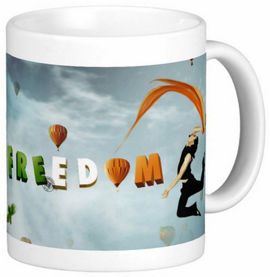 

Exoctic Silver INDEPENDENCE DAY 010 Ceramic Mug(300 ml), Multicolor