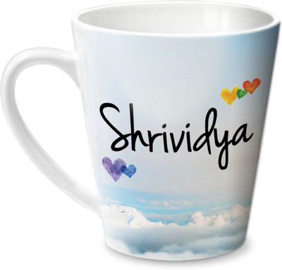 

Hot Muggs Simply Love You Shrividya Conical Ceramic Mug(350 ml)