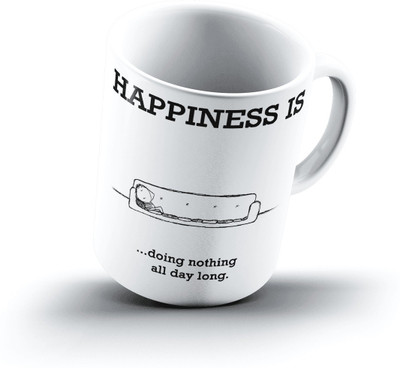 

Ucard Happiness Is1717 Bone China, Ceramic, Porcelain Mug(325 ml)