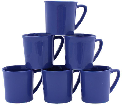 

Aarzool Traditional small Cups Ceramic(Blue, Pack of 6)
