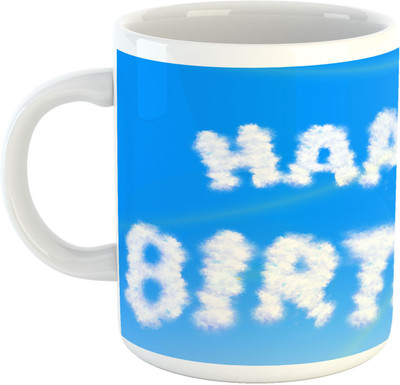 

Deeher Gifts Happy Birthday design4 Ceramic Mug(330 ml), Multicolor