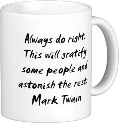 

Exoctic Silver Best Quoted Coffee 00114 Ceramic Mug(300 ml), Multicolor