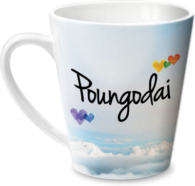 

Hot Muggs Simply Love You Poungodai Conical Ceramic Mug(350 ml)
