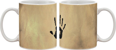 

Artifa Hand Print Porcelain, Ceramic Mug(350 ml), Multicolor
