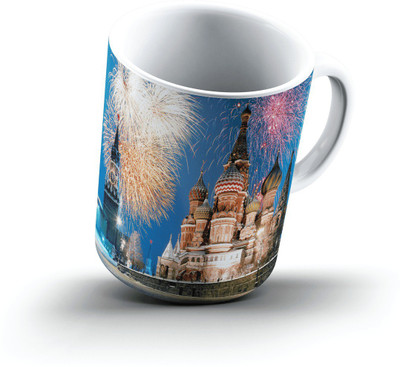 

Ucard St BasilS Cathedral Moscow Russia2676 Bone China, Ceramic, Porcelain Mug(325 ml), Multicolor
