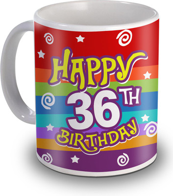 

SKY TRENDS 36th Happy Birthday Gifts Ceramic Mug(350 ml), White