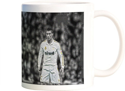 

Rangeele Inkers Ronaldo Free Kick Ceramic Mug(300 ml), Multicolor