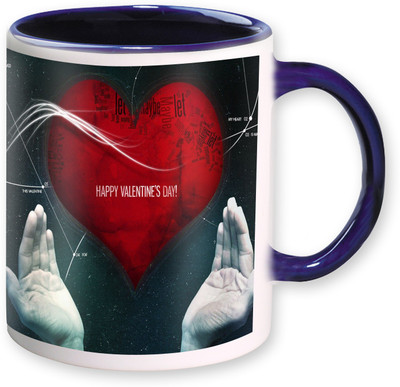 

Heyworlds happy valentine day gifts 0011 Ceramic Mug(325 ml), Multicolor