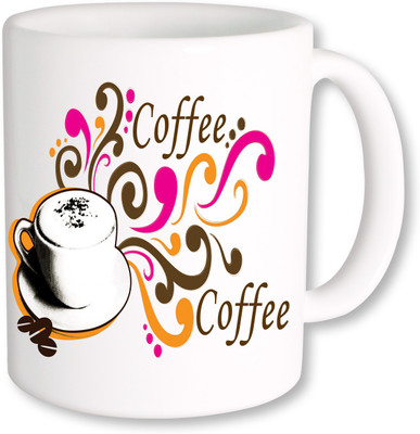 

PhotogiftsIndia coffee design Ceramic Mug(350 ml), Multicolor
