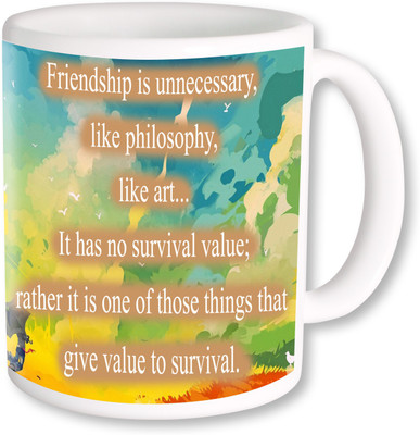 PhotogiftsIndia Happy Friendship Day 108 Ceramic Mug(350 ml), Multicolor