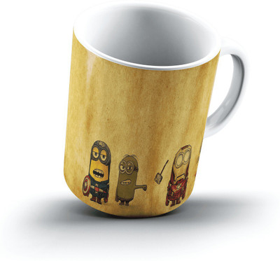 

Ucard Minion Superheroes1022 Bone China, Ceramic, Porcelain Mug(325 ml), Multicolor