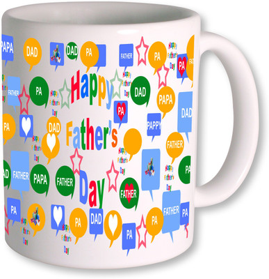 PhotogiftsIndia Happy Fathers Day 024 Ceramic Mug(350 ml), White