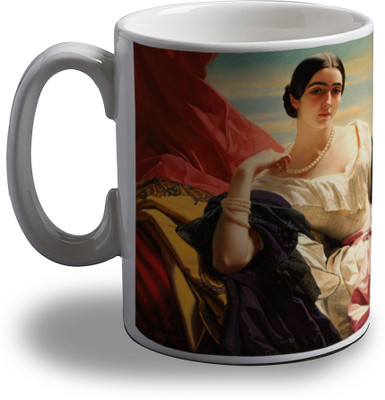 

Artifa Amazing Painting Porcelain, Ceramic Mug(350 ml), Multicolor