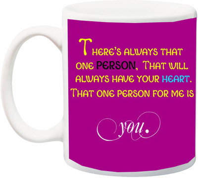 

ME&YOU Gift for Husband/Wife,Boyfriend/Girlfriend for Valentine's Day,Anniversary Ceramic Mug(325 ml), Multicolor