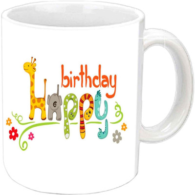 

Raj Laxmi camel snake cute animals white Ceramic Mug(350 ml)