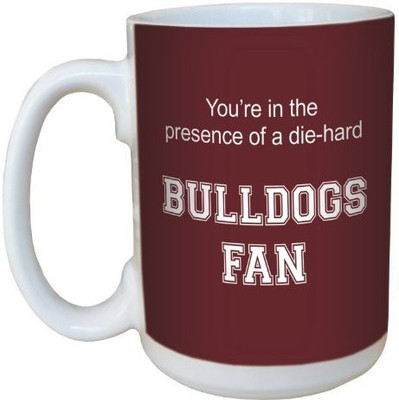 

Tree-Free Greetings Greetings lm44493 Bulldogs College Football Fan Ceramic with Full-Sized Handle, 15-Ounce Ceramic Mug(60 ml), Multicolor
