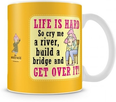 35% OFF on Aunty Acid Life is hard Ceramic Mug(325 ml)