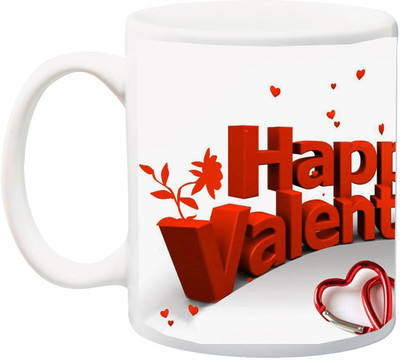 

ME&YOU Gift for Husband/Wife,Boyfriend/Girlfriend for Valentine's Day Ceramic Mug(325 ml), Red