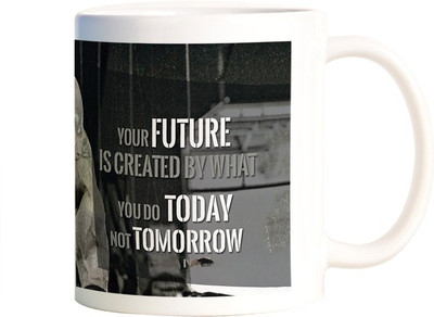 

Rangeele Inkers Future IS Today Ceramic Mug(300 ml), Multicolor