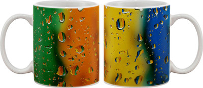 

Artifa Colored Droplets Porcelain, Ceramic Mug(350 ml), Multicolor