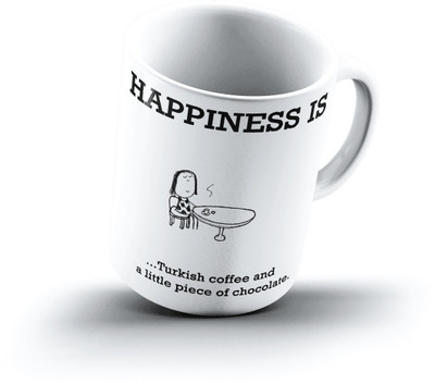 

Ucard Happiness Is1551 Bone China, Ceramic, Porcelain Mug(325 ml)