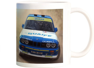 

Rangeele Inkers Extreame Car race Ceramic Mug(300 ml), Multicolor