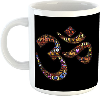 

Deeher Gifts OM design2 Ceramic Mug(330 ml), Multicolor