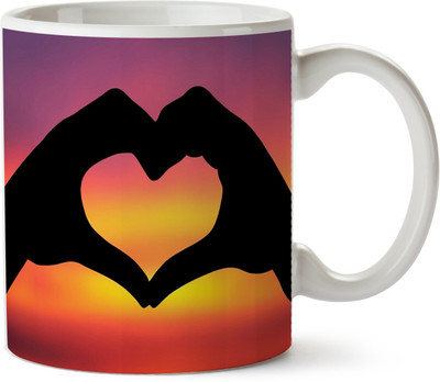 

Pentagraphics Soul Love Ceramic Mug(300 ml), Multicolor