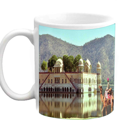 

Raj Laxmi Beautiful Jal Mahal With Nice View White Ceramic Mug(350 ml)