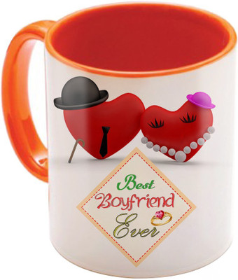 

SKY TRENDS Wonderful & Best Valentine Orange Gift For GirlFriend,Boyfriend,Husband,Wife,Friend Design Cod 114 Ceramic Mug(325 ml)