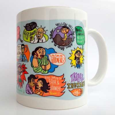 

Chumbak Things Indian Say Ceramic Mug, Multicolor