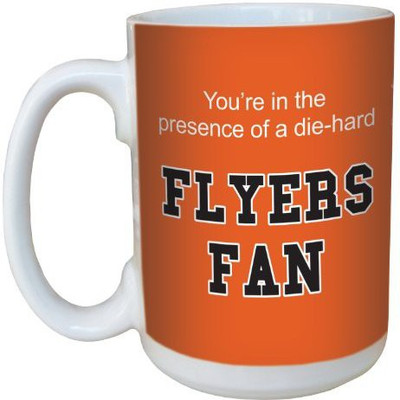 

Tree-Free Greetings Greetings lm44189 Flyers Hockey Fan Ceramic with Full-Sized Handle, 15-Ounce Ceramic Mug(60 ml), Multicolor