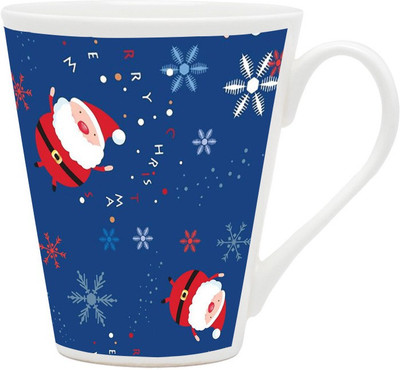 

Homesogood Galloping Santa Claus Ceramic Mug(355 ml)