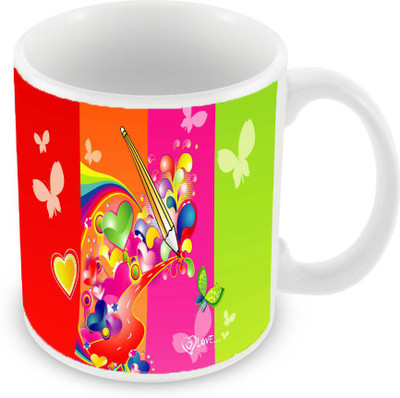 

Sleep Nature's SN-MG-961 Ceramic Mug(350 ml), Multicolor