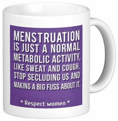 

Exoctic Silver Women Speaks X008 Ceramic Mug(300 ml), Multicolor