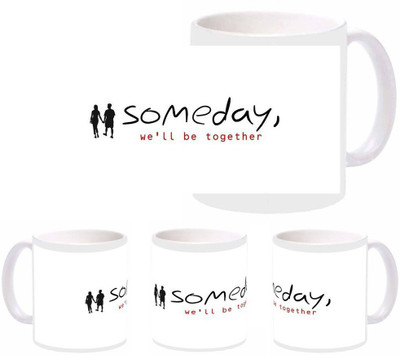 

Snapgalaxy Someday Lover Words Ceramic Mug(320 ml), Multicolor
