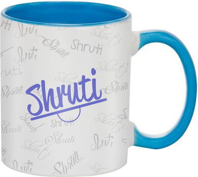 SKY TRENDS Shruti Birthday Gift Coffee 350 ML Ceramic Mug(350 ml), Multicolor