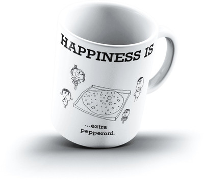 

Ucard Happiness Is1320 Bone China, Ceramic, Porcelain Mug(325 ml)