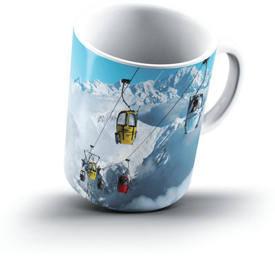 

Ucard Poma Lift Mount Blanc Courcheval France2606 Bone China, Ceramic, Porcelain Mug(325 ml)