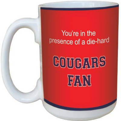 

Tree-Free Greetings Greetings lm44452 Cougars College Football Fan Ceramic with Full-Sized Handle, 15-Ounce Ceramic Mug(60 ml), Multicolor