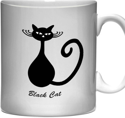 

Crackndeal 1TYBLROUND Ceramic Mug(300 ml), Black