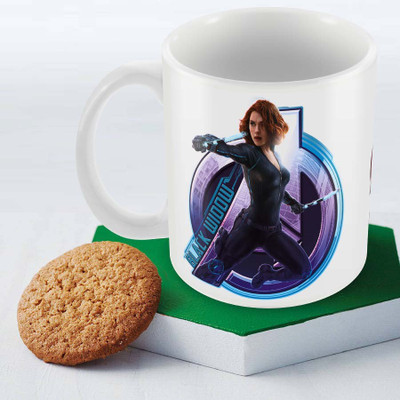 

Posterboy Avengers - Black Widow Officially Licensed (Pack Of 1) Ceramic Mug(350 ml), Multicolor