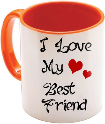 

SKY TRENDS Wonderful & Best Valentine Orange Gift For GirlFriend,Boyfriend,Husband,Wife,Friend Design Cod 029 Ceramic Mug(325 ml)