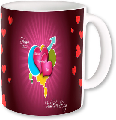 

PhotogiftsIndia happy valentine day 081 Ceramic Mug(325 ml), Multicolor