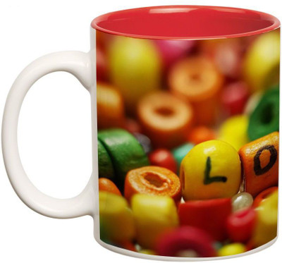 

Prithish Abstract Love Design Double Color Ceramic Mug(330 ml)