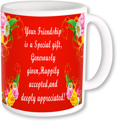 

PhotogiftsIndia Friendship is a special gifts Ceramic Mug(325 ml), Multicolor
